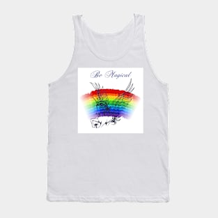 Unicorn Colorful Emblem Tank Top